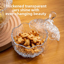 Glass Storage Jar with Lid for Candy Makeup Brush Tea