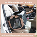 Portable and foldable car dog cage