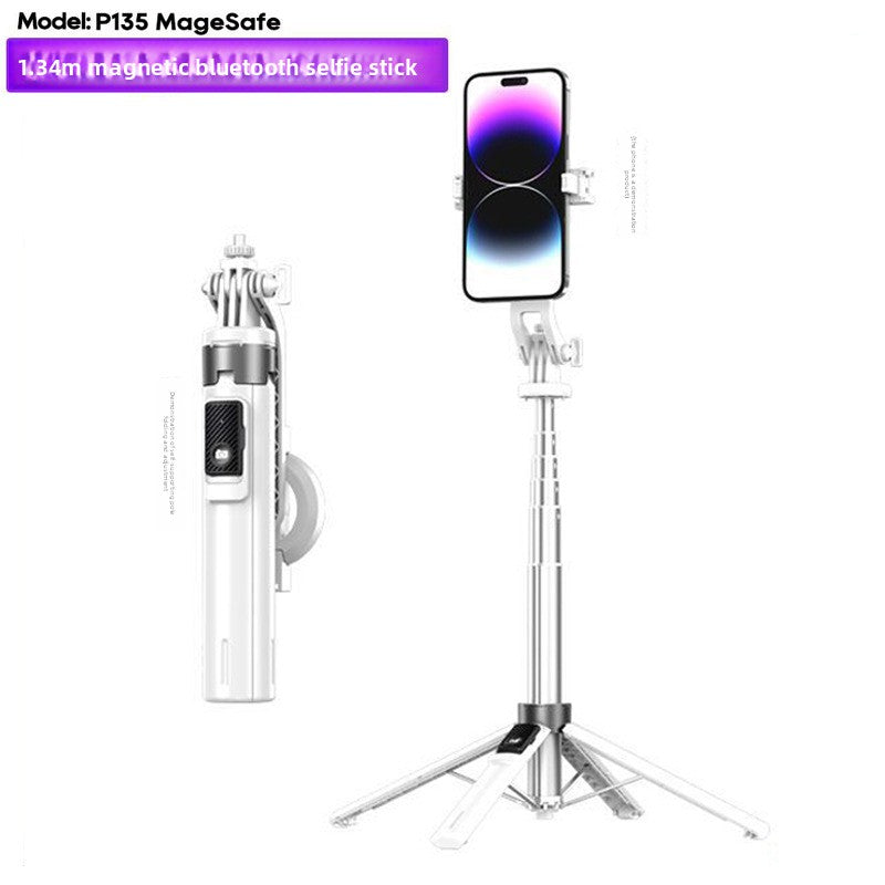 Magnetic Bluetooth Selfie Stick with Fill Light