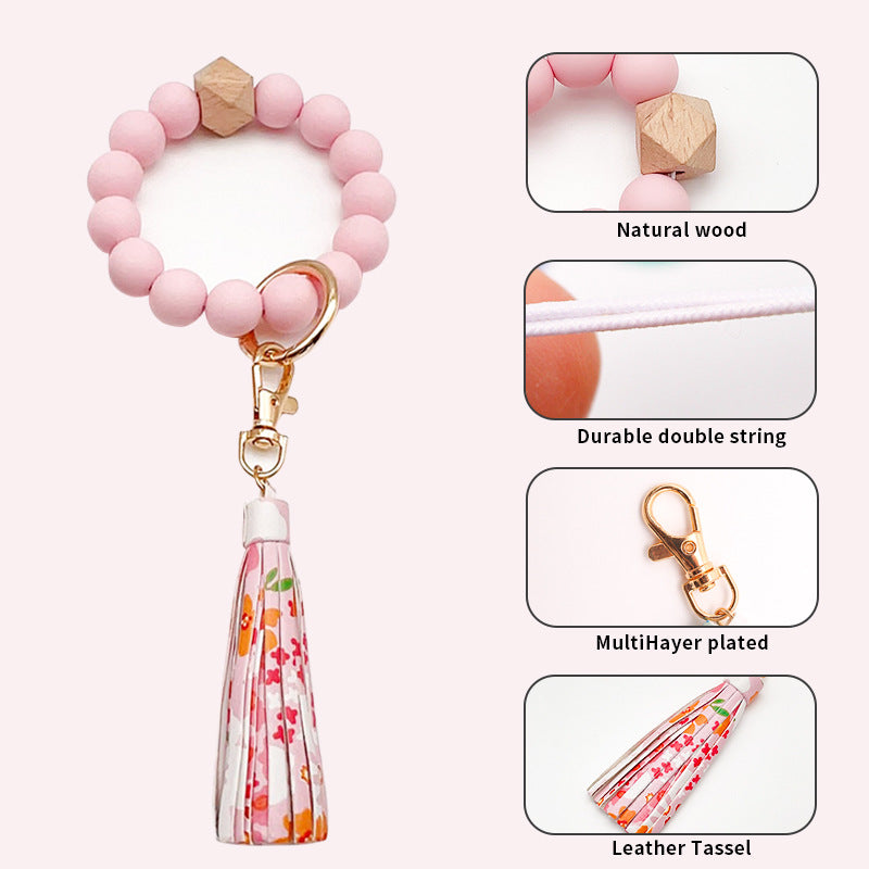 Silicone bracelet with frilled edges and card holder