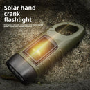 Solar Hand-Crank Flashlight with LED Emergency Light