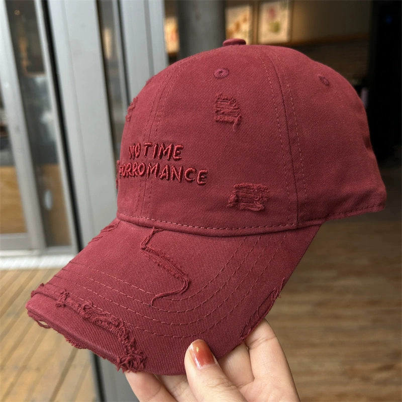 Hole-in-the-head baseball cap