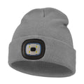 Outdoor sports LED button electronic light knitted hat