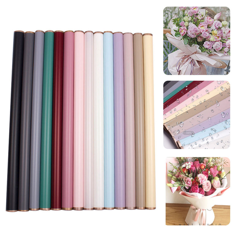 20 Sheets Waterproof Floral Wrapping Paper Sheets Fresh Flowers Bouquet Gift Packaging Wrapping Paper Sheets