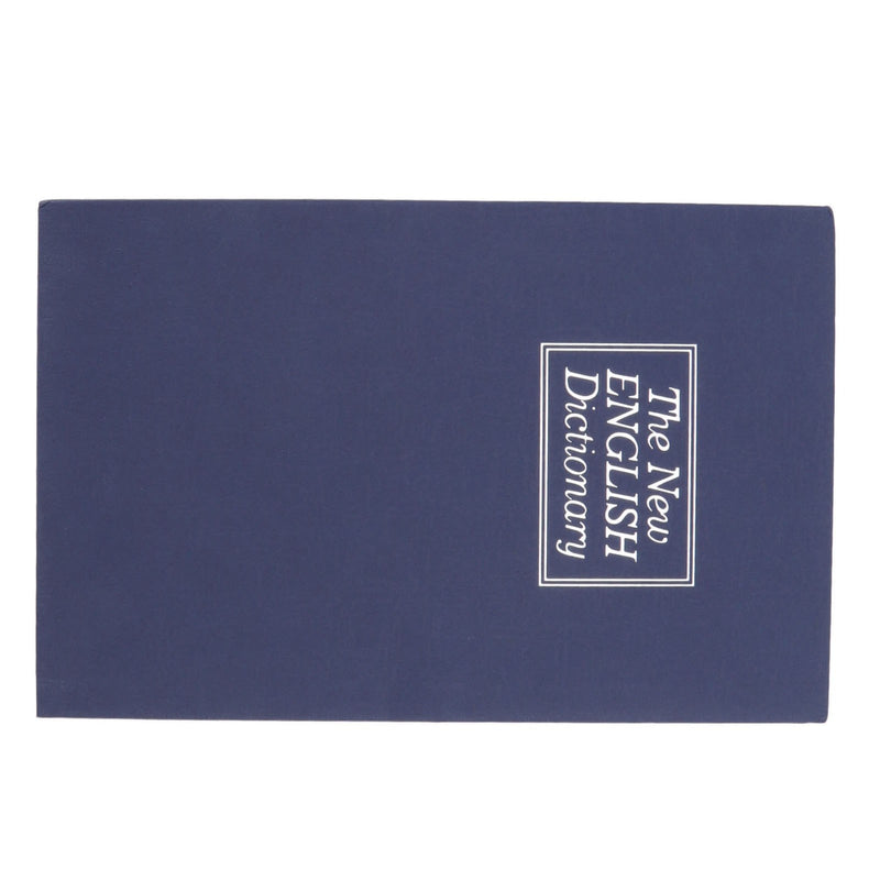 Dictionary Coin Piggy Banks Money Saving Box with Coded Lock Book Shape Secret Birthday Gift for Kids Safe Box Blue L