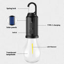 Outdoor Solar Energy Camping Lights Charging With Hooks Tungsten Lamp