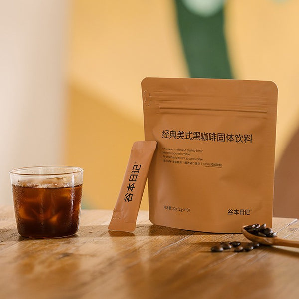 Tanimoto Diary Pure Black Coffee Powder Instant Sucrose-Free Low-Fat