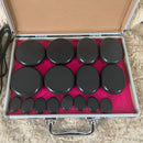 Massage Volcanic Energy Stone Set with Heating Box for Spa and Relaxation
