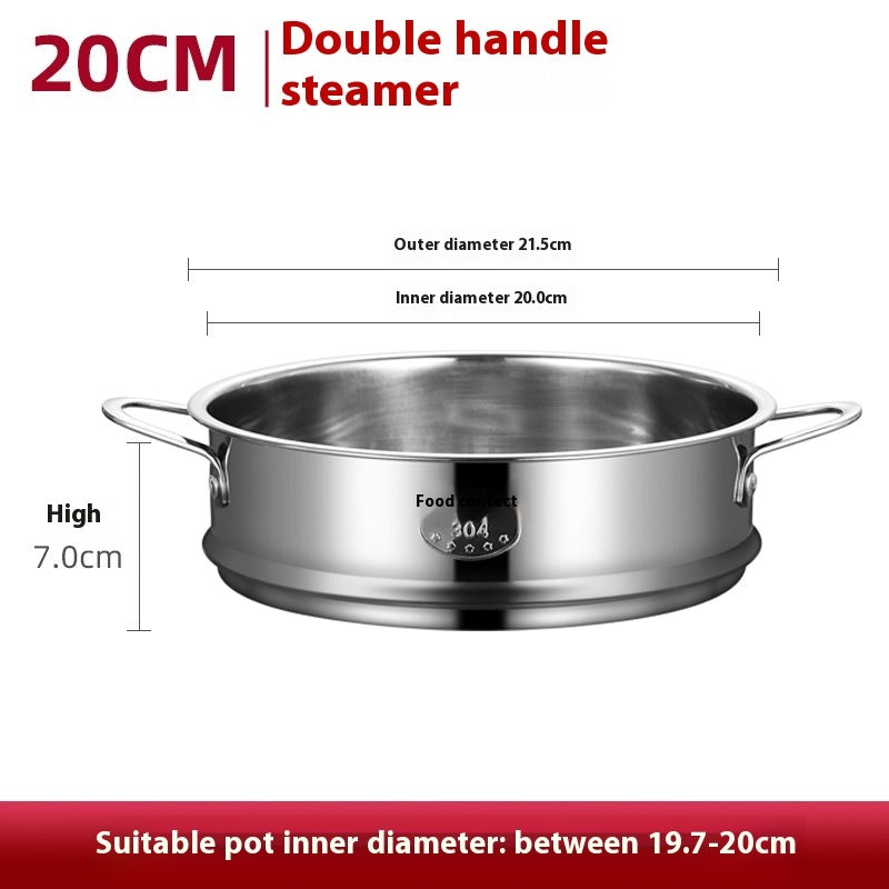 Electric Caldron Universal Steaming Rack 304 Stainless Steel Steamer With Handle