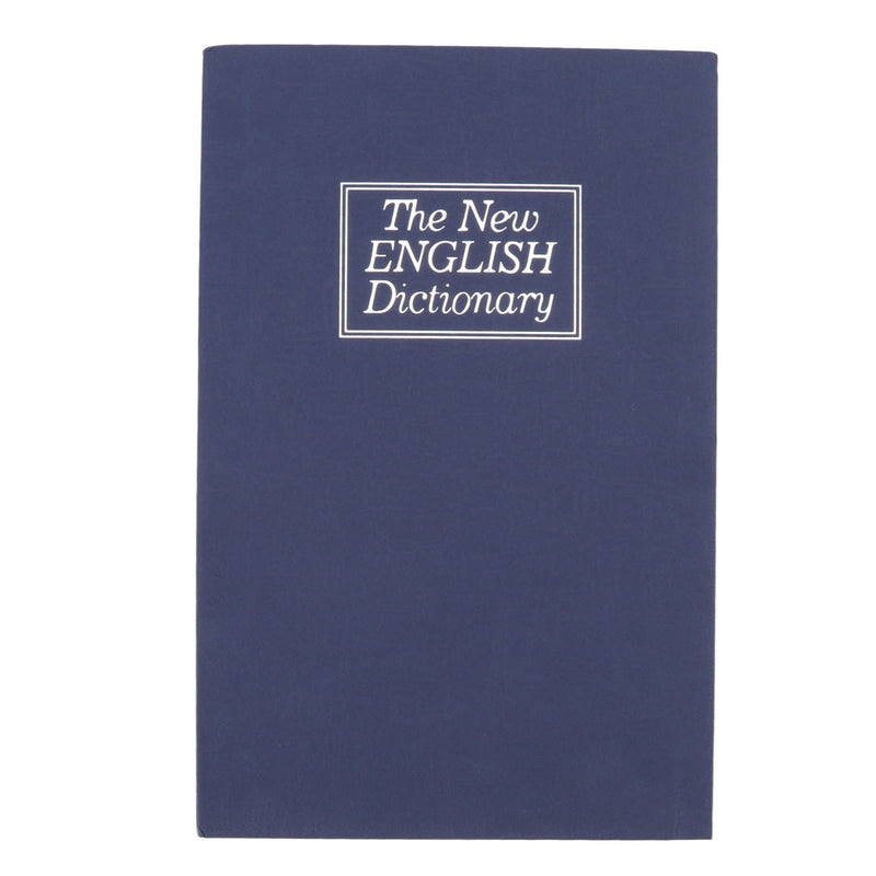 Dictionary Coin Piggy Banks Money Saving Box with Coded Lock Book Shape Secret Birthday Gift for Kids Safe Box Blue L