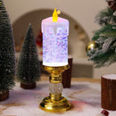 Colorful Gradient Christmas Crystal Lamp with Automatic Snowfall
