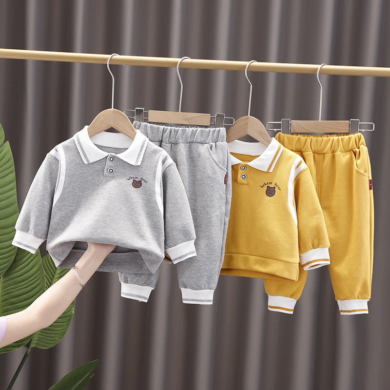 Boys' fall clothing pullover set