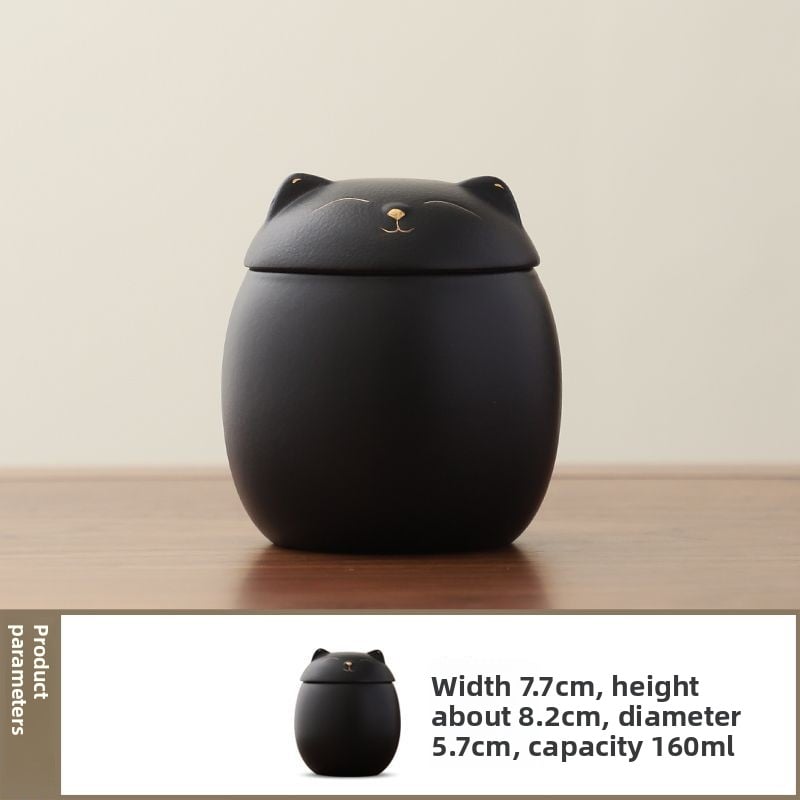 Cute Cat Tea Leaf Jar