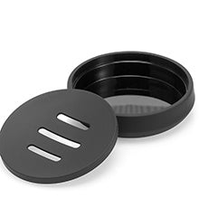 Matte Black Bathroom Accessories Set Plastic Soap Dispenser Toothbrush Holder Cup Soap Dish For Modern Bathroom Decor