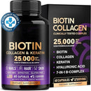Biotin Hair Growth Supplement Capsules