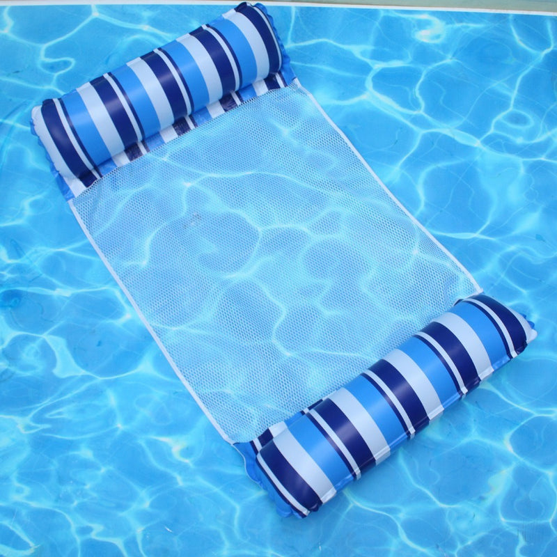 PVC Two-Tube Inflatable Floating Bed for Pool and Water Relaxation