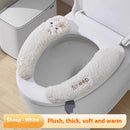 Thickened Fleece Toilet Seat Universal Paste