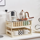 Desktop coffee storage rack
