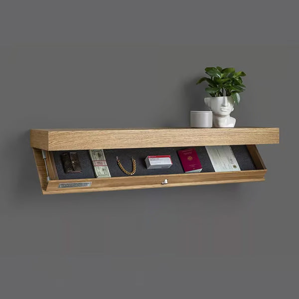 Modern Wall Mounted Wood Wine Cabinet Rack