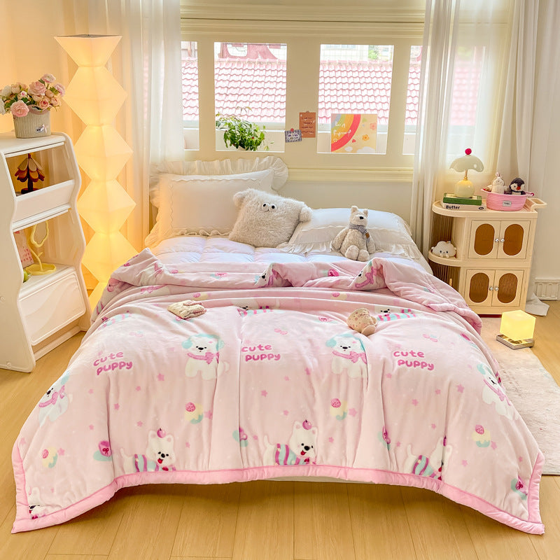 Thickened Raschel blanket