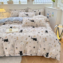 Sábanas minimalistas de algodón puro para el hogar