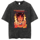 Washed and distressed T-shirt