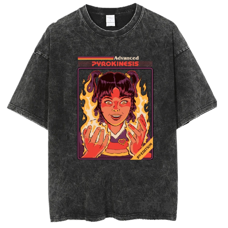 Washed and distressed T-shirt