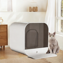 Fully enclosed cat litter box