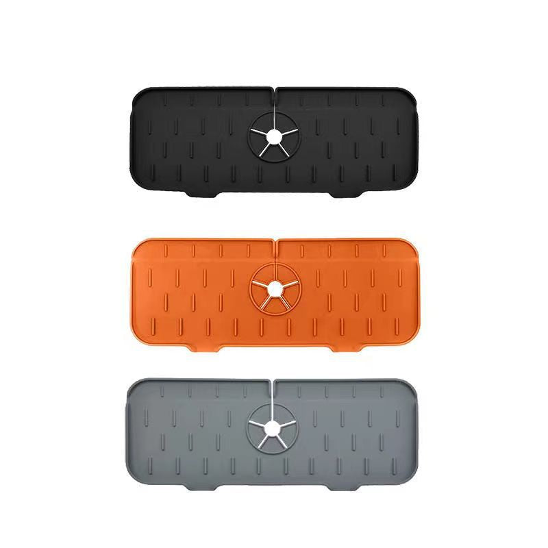 Kitchen faucet splash-proof draining mat