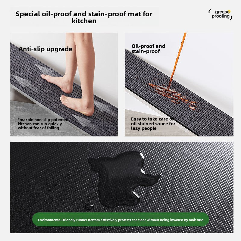 Kitchen floor mat for the entrance door