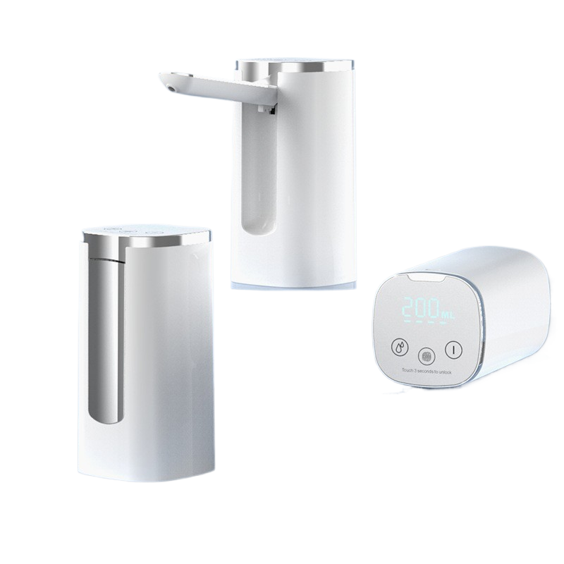 Fingerprint child lock touch screen digital display folding electric water pump mineral water feeder household bottled water pump