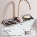 Upgraded Button Silicone Faucet Drain Mat Kitchen Sink Storage Mat Lavatory Mat