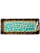 New Crackle Glaze 11-inch Rectangular Household Ceramic Sushi Plate