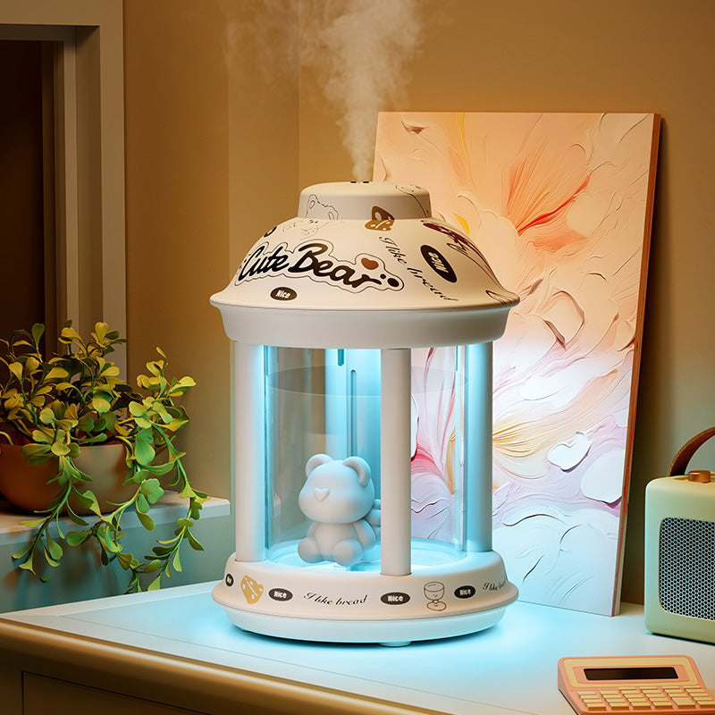 Mini USB Desktop Humidifier with Atmosphere Light