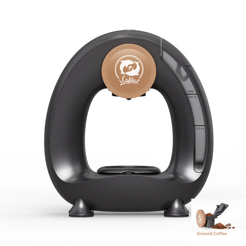 Coffee brewing mini capsule machine