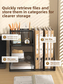 Metal File Organizer Office Document Storage Rack