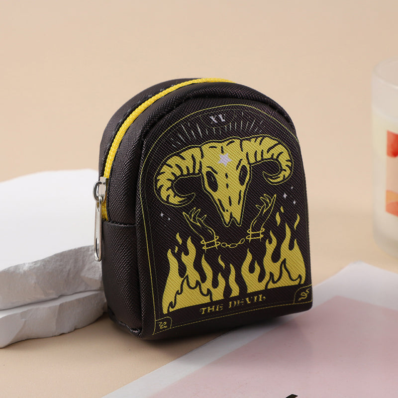 Punk Style Mini Zipper Coin Purse