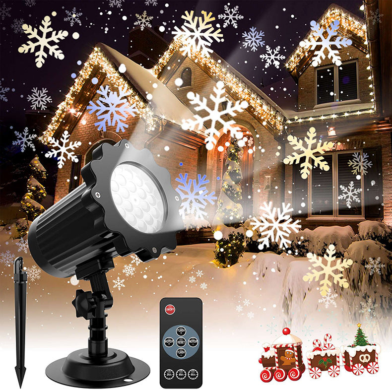 LED Snowflake Projection Light
