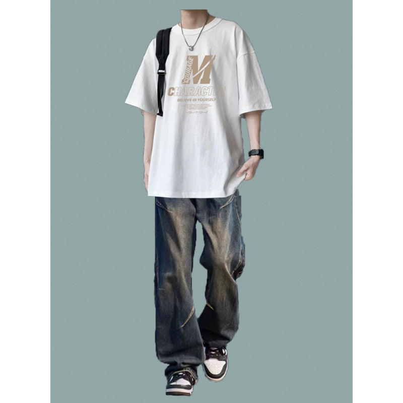 Men's T-shirt and jeans