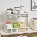 Desktop coffee storage rack