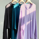 Round Neck Lazy Large Design Front And Rear Drum Seam Three-dimensional Top