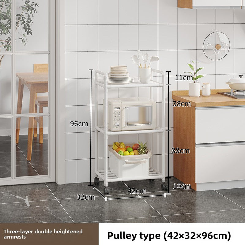 Multi-level kitchen storage rack