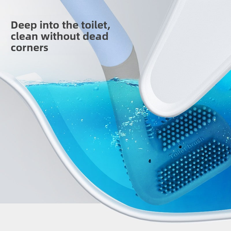 Household Plastic Silicone Toilet Brush