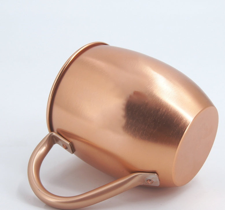 Spinning Aluminum Oxide Metal Drum Shaped Beer Glass