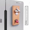 Wooden Magnetic Wall Mounted Bottle Opener