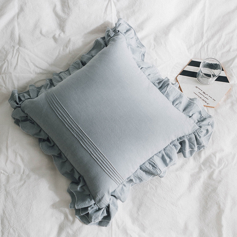Pure Cotton Ruffled Pillowcase