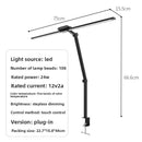 Foldable Dual-Head LED Desk Lamp with Touch Control