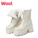 Women's Genuine Leather High-Top Winter Boots