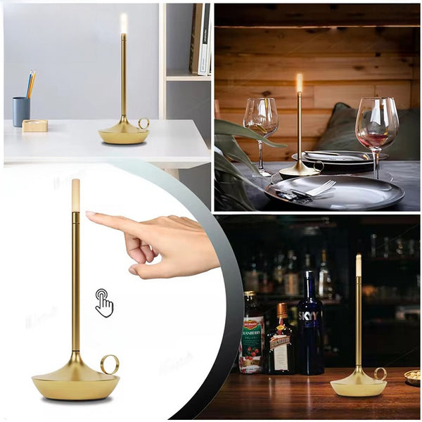 LED Touch Control Table Lamp with Metal Base