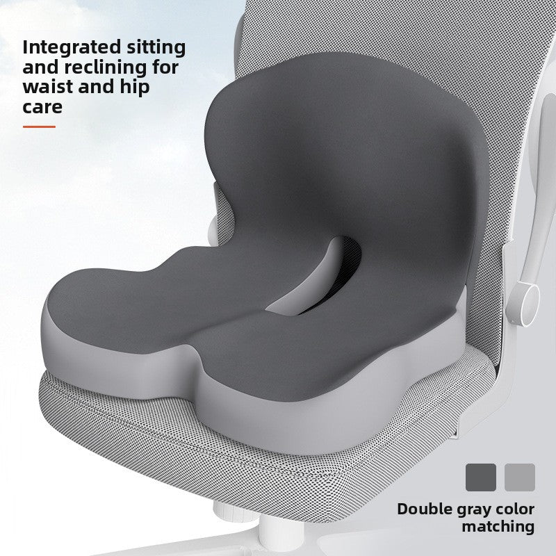 Memory Foam Seat Cushion with Backrest for Office and Home
